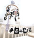 Felt Monochrome Animals Baby Cot Mobile